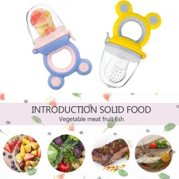 littleup Fresh Silicone Food and Fruit Nibbler/Feeder with Extra Silicone Mesh Feeder image 4