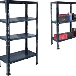 Matte Finish Adjustable Display Rack for Home Office & Gym Use (2 X 1 X 3 FT) Iron Wall Shelf-81