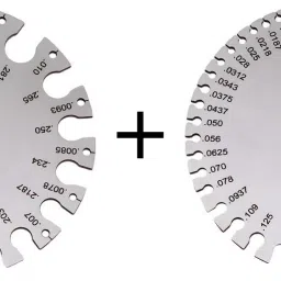 SWG Wire Gauge Standard Thickness with Very Clear Numbers & Letters (Pack of 2) Pin Gauge-13