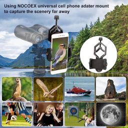 Verilux Metal Telescope Spotting Scope Camera Mobile Phone Mount Holder Bracket Clip Tripod image 5