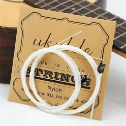 imaginea Nylon Ukulele String for Soprano, Concert, Tenor, 1-A, 2-E, 3-C, 4-G with Tuner Concert Ukelele Strings image 2