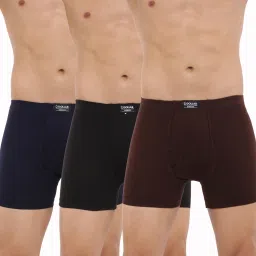 Pack of 2 Combed Cotton Plush-Backed Waistband Solid Men Trunk-picture-11