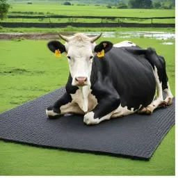 A45Black Cow Mat For all animals, BPA Free, Easy Clean And Waterproof Size 8*5 | Cow, Hamster Pet Mat-image-78