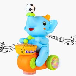 Musical Walking Elephant Drummer Toy Light Beating Drum Blowing Ball Toys-image-23