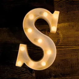 Marquee Alphabet Shaped Led Light (S) Pack of 1. Table Lamp-8