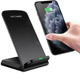 Cokoeye Wireless Charger Stand 10W Function Qi Wireless Charger Pad Fast Charging Dock Charging Pad-image-27