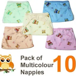 New born baby cotton cloth nappy washable and reusable cloth nappies pack of 12-20