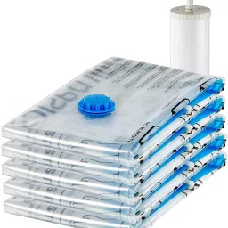 5Pack Vacuum Compression Storage Bags With Pump,Space Saver Sealer Bag M364 Travel Storage Vacuum Bags-image-29