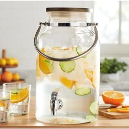 5.5 Liter Glass Cold Water Mason Jar Dispenser Drink Dispenser Mason Jar Bottom Loading Water Dispenser-image-45