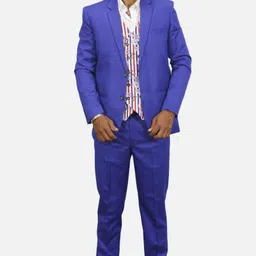 gargian master cut Men Single Breasted Self Design Suit-picture-8