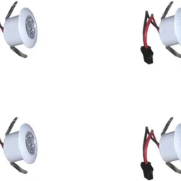 1 watt LED COB/Spot/Button Light warm white (Yellow) pack of 4 Recessed Ceiling Lamp-15