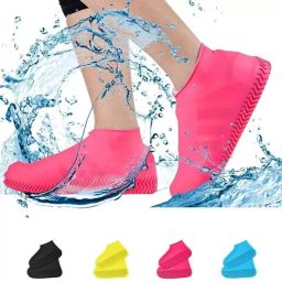 WATERPROOF SILICONE SHOE COVER Silicone PINK Boots Shoe Cover-image-30