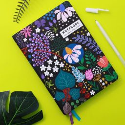 Soft Foam Padded Undated A5 Notebook Ruled 160 Pages-19