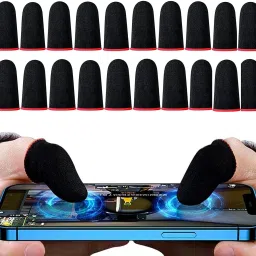 Gaming Finger Sleeves 20 Pcs for Mobile Game Set Anti-Sweat Finger Sleeve-picture-2