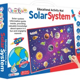 clever kids EDUCATIONAL SOLAR SYSTEM ACTIVITY MAT WITH AN INFORMATION GUIDE BOOKLET AND EVA CUTOUTS FOR KIDS A PERFECT KIT TO LEARN ABOUT SPACE image 5