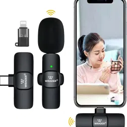 Professional Wireless Mic for Youtube Video Recording Vlogs Instagram Reels Microphone-28