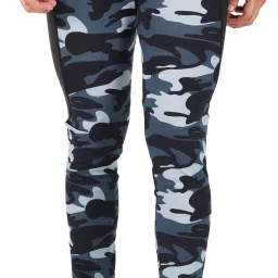 Printed Men Blue Tights-image-16