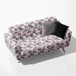 AZ5008084SOF_FB_RF_R-SP_D56^80_VL Pagoda Building Lotus Flower Dragon Asian Pattern Velvet Sofa Fabric Sofa Fabric-image-20