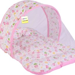 kwitchy Cotton Infants New Born Baby Mosquito Net Bed with Cushioned Pillow Mosquito Net image 2