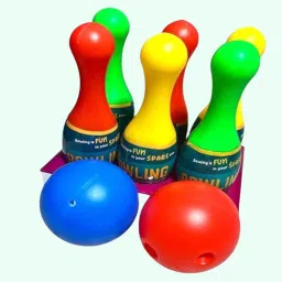 Bowling Toy Set with 10 Bottles and 2 Balls Game for Kids Rattle-13