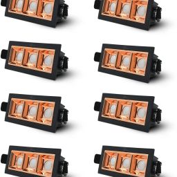 6W Rose Gold Finish Square Laser LED Ceiling (Warm White, Pack of 8) Ceiling Light Ceiling Lamp-image-2