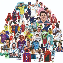 1.5 inch FOOTBALL STICKER For phone, Laptop, Bag, Bottle, etc. | Pack of 50 Self Adhesive Sticker-image-62