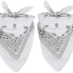 CozyFox 2 WHITE- Unisex Handkerchief For All Ages ["White"] Handkerchief-image-29