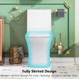 kriss kross Square Platinum P Trap Square Platinum P Trap Western Commode image 2