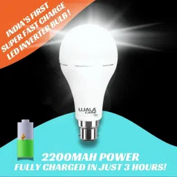 ujala care 12W AC-DC Inverter Led (Pack of 6)| Super Fast Charging in 3 hrs| Battery Backup 4 hrs Bulb Emergency Light image 3