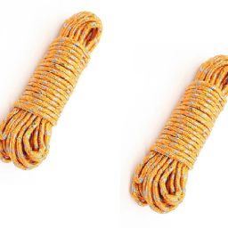 2 Pcs Laundry Rope, cloth line Rope ( yellow ) Nylon Clothesline-image-70