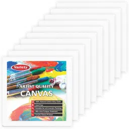 4" X 4" White Canvas Board 7oz Primed Artist Grade Combo Cotton Medium Grain Board Canvas (Set of 10)-image-59
