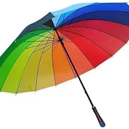Premium Big Rainbow Umbrella Windproof, Waterproof, Sun Protect Long Handle Umbrella-picture-20