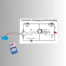 Capacitor Charging & Discharging Working Model DIY Science Project-29