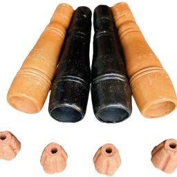 3.5 Inch Handmade Terracotta Outside Fitting Hookah Mouth Tip-image-31
