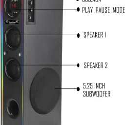 Xhimdun TIM7 TOWER SPEAKER 100 W Bluetooth Tower Speaker image 3