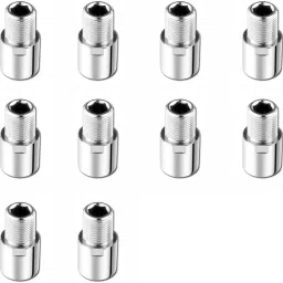 Full Brass CP Extension Nipple 1.5 Inch, Chrome Plated, Pack of 10 Faucet Nozzle-16