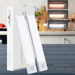 VIGRATI ENTERPRISE Motion Sensor Cabinet Light Wireless Closet Light USB Rechargeable 3 Colors Motion Sensor Light-26