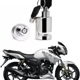 Motorcycle and Bicycle Disk Brake Safety Lock For Tvs Apache Disc Lock (Steel) Disc Lock-10