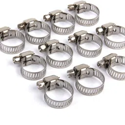 Stainless Steel Adjustable Hose Pipe Clips Spring Clamp 13-19mm (10 CLAMPS) Hose Clamps-picture-34