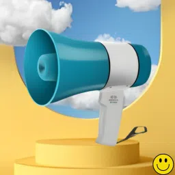 Handheld Megaphone with Siren, Microphone & Rechargeable for Outdoor EventsA397 Megaphone Portable Megaphone Siren Loudspeaker Function &Long Battery BackupQ397 Outdoor PA System-26