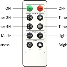 verox Acrylic Flameless LED Candles with Remote Control and Timer - AA Battery-Powered Candle image 4