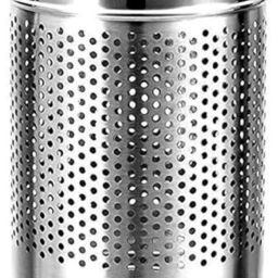 Stainless Steel Open Perforated Dustbin With Lid | Bin For Home | 7 LTR Stainless Steel Dustbin-image-2