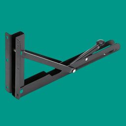 Shelf_Brackets_51 12, Folding Shelf Bracket 12 Inch, 2 Pcs, Max Load 200KG(Black) Shelf Bracket-19