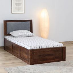 woodsworth from pepperfry Brevik Sheesham Wood Single Bed In Provincial Teak Finish With Box Storage-picture-48