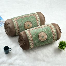 Cotton Floral Bolster Pack of 2-image-29