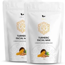 Turmeric Facial Wax HAIR REMOVAL TURMERIC FACIAL POWDER PAINLESS 50gX2 Powder-image-2