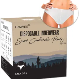 Pack of 5 Regular Use Women Disposable White Panty-image-58