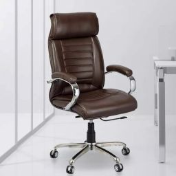BossPro High-Back Executive Office Chair – Adjustable Revolving Chair Leatherette Office Executive Chair-image-59