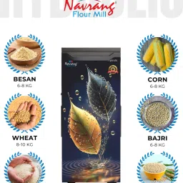 Navrang Automatic Hydrolic Flour Mill - Atta Chakki, Atta Maker | 8-10 Kg/Hr Hydrolic Flourmill-16