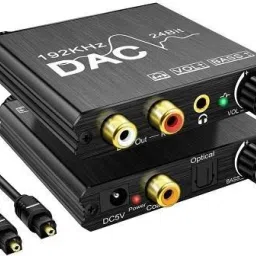 Digital to Analog Audio Converter Optical SPDIF 192Khz 24Bit Stereo Extractor DAC Amplifier Optical Fiber Audio Adapter Metal Converter Coaxial Toslink 3.5mm Jack PS4 DVD TV Home Cinema 5 W AV Control Amplifier-10